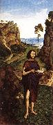 BOUTS, Dieric the Younger St John the Baptist fd Spain oil painting artist